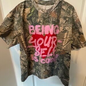 Dressed in Lala Being Yourself is Cool Camo Tee